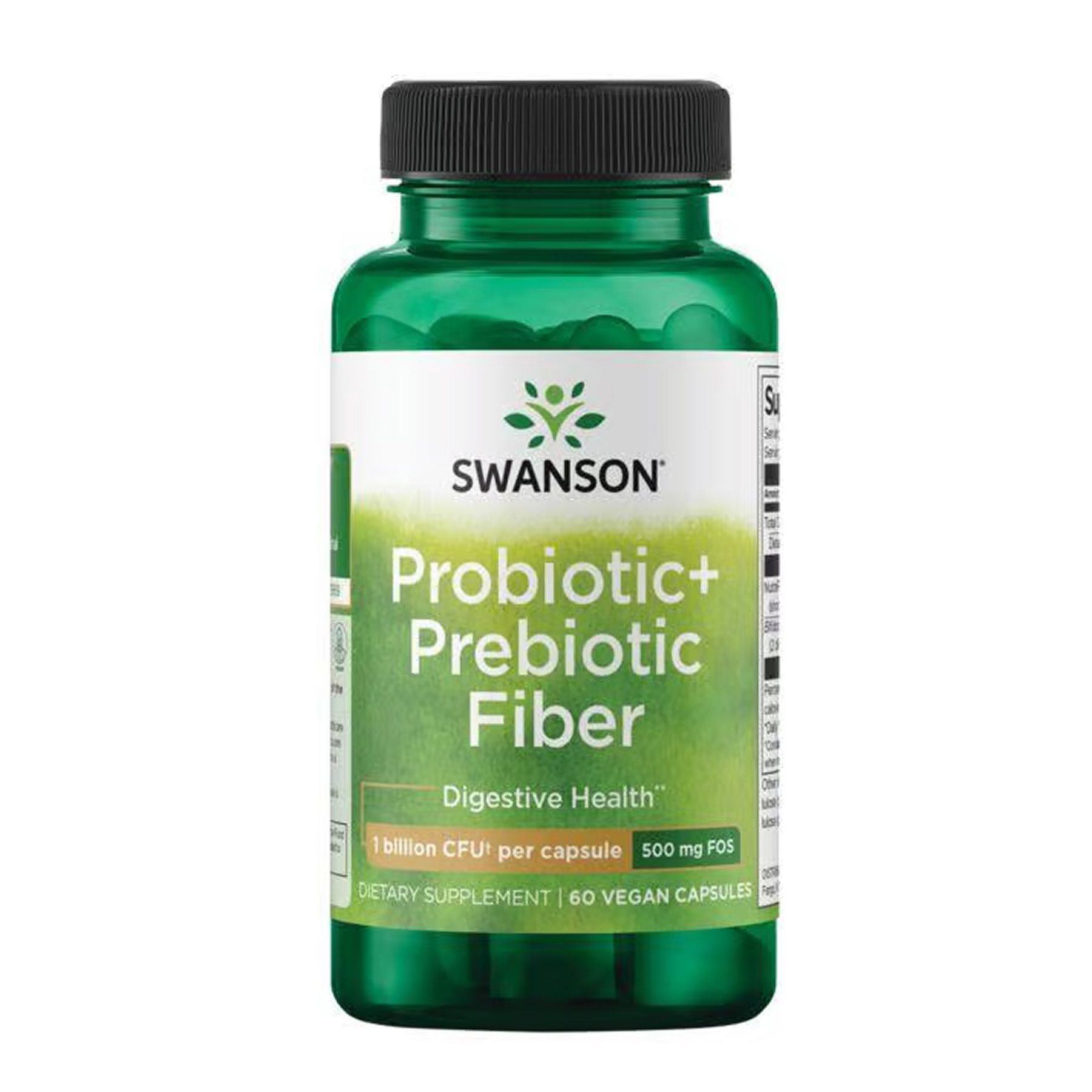 Капсули Swanson Probiotic+ Prebiotic Fiber 1 Billion Cfu - 60 vcaps 2023-10-5871