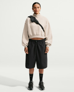 Толстовка Nike W STDO FLC MW OS CROP QZ IM8501-236