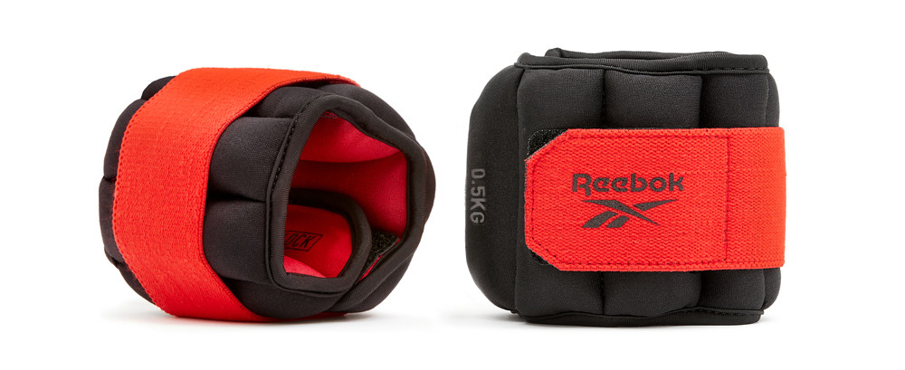 Обважнювачі щиколотки Reebok Flexlock Ankle Weights чорний, червоний 0.5 кг (RAWT-11270) RAWT-11270