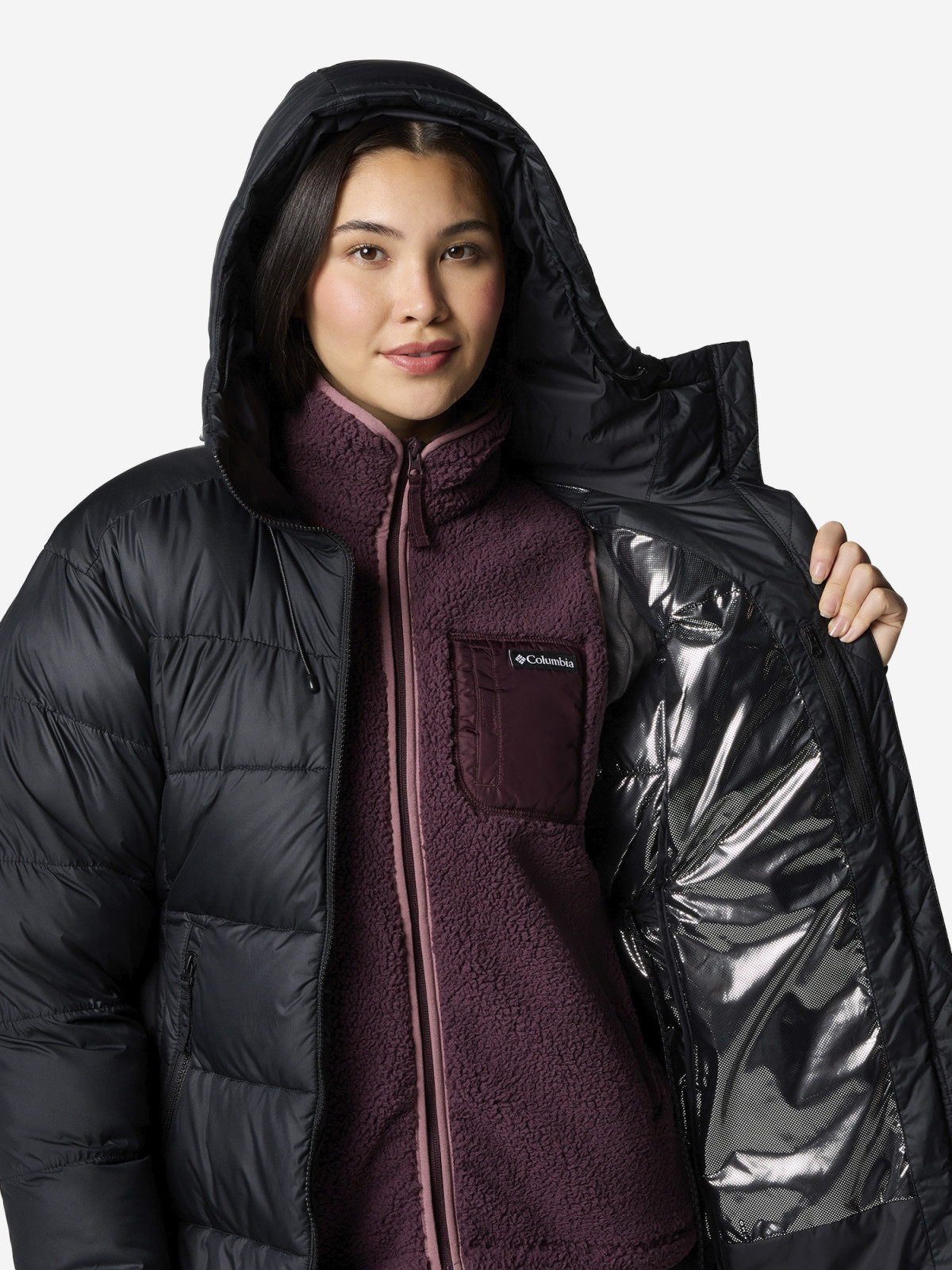 Пальто Pike Lake™ II Long Jacket 2051351CLB-011 Columbia M (46) Чорний 2051351CLB-011