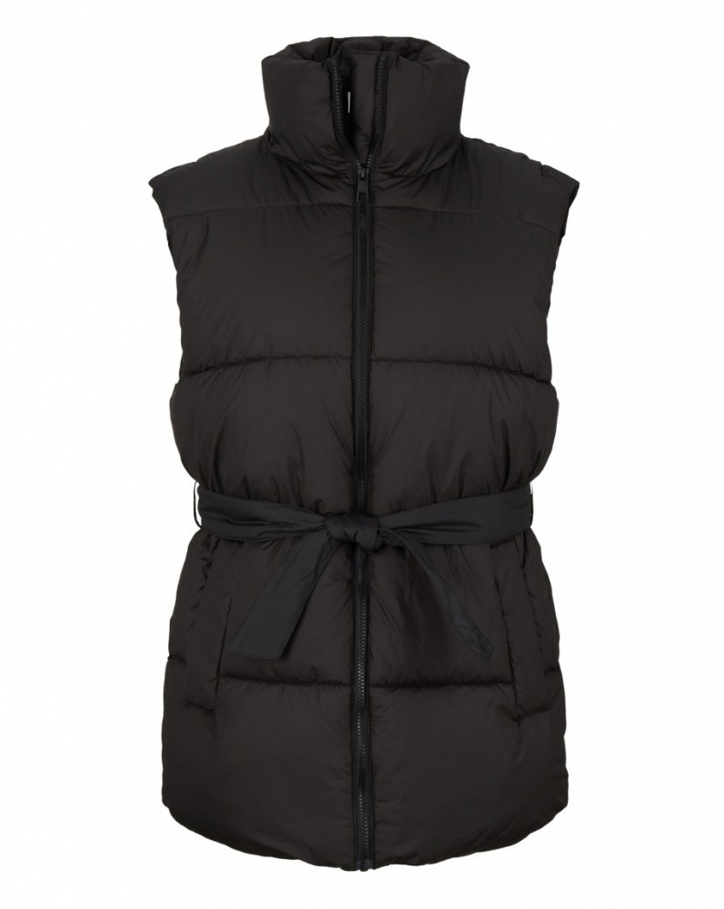Жилетка belted puffer vest 1033562-14482 Tom Tailor L Чорний 1033562-14482