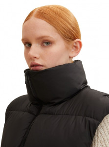 Жилетка belted puffer vest 1033562-14482 Tom Tailor L Чорний 1033562-14482