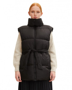Жилетка belted puffer vest 1033562-14482 Tom Tailor L Чорний 1033562-14482