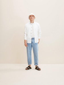 Сорочка paisley printed shirt 1032352-30137 Tom Tailor M Білий 1032352-30137