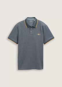 Футболка поло POLO SHIRT WITH STRETCH 1045629-35198 Tom Tailor L Темно-сірий 1045629-35198
