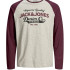 Футболка з довгими рукавами JJERAGLAN LOGO TEE L/S NOOS 12172365 Port Royale Jack&Jones M Бордовий 12172365PORTROYALE