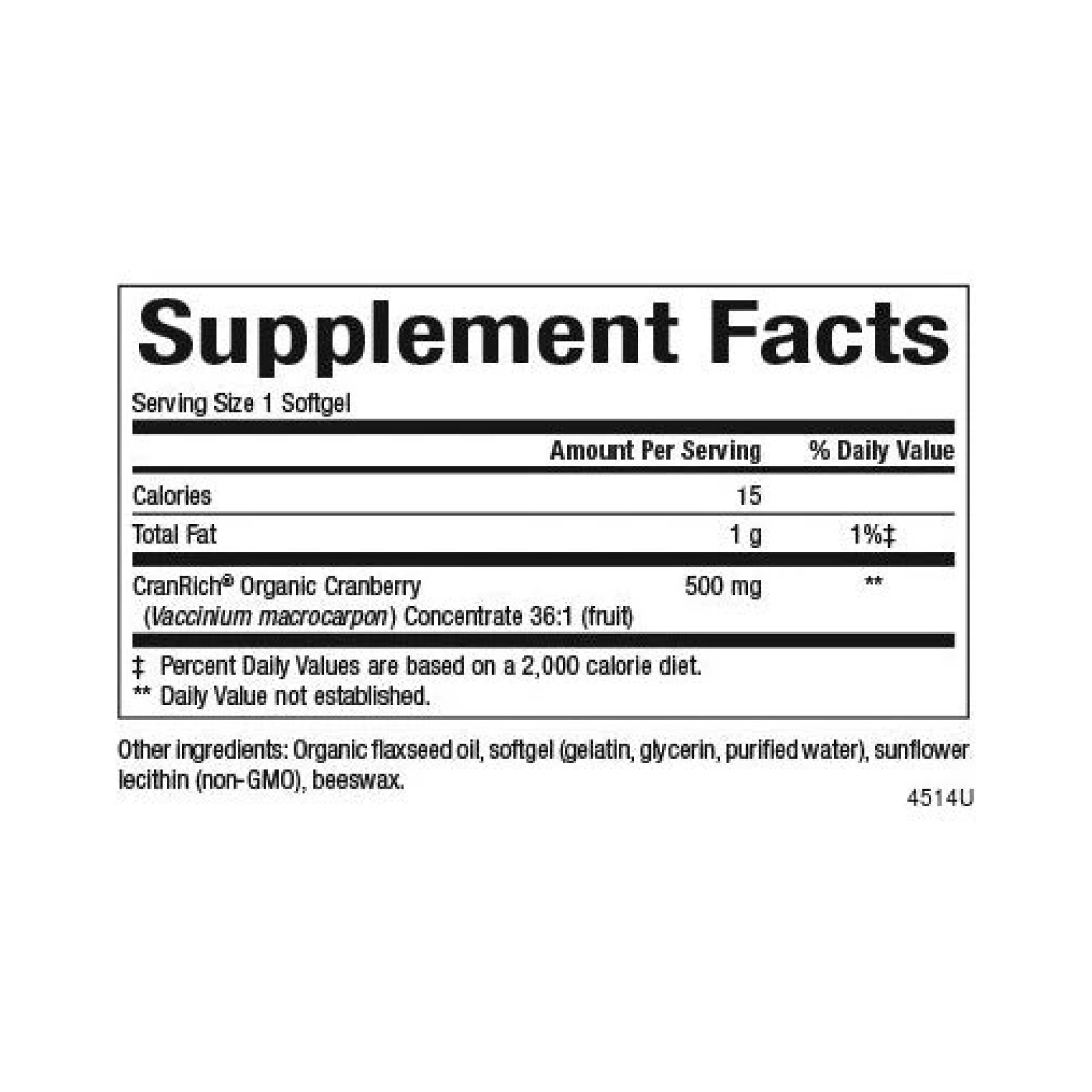 Софт гелеві капсули Natural Factors CranRich®️ Super Strength Organic Cranberry Concentrate 500mg - 2023-10-3836