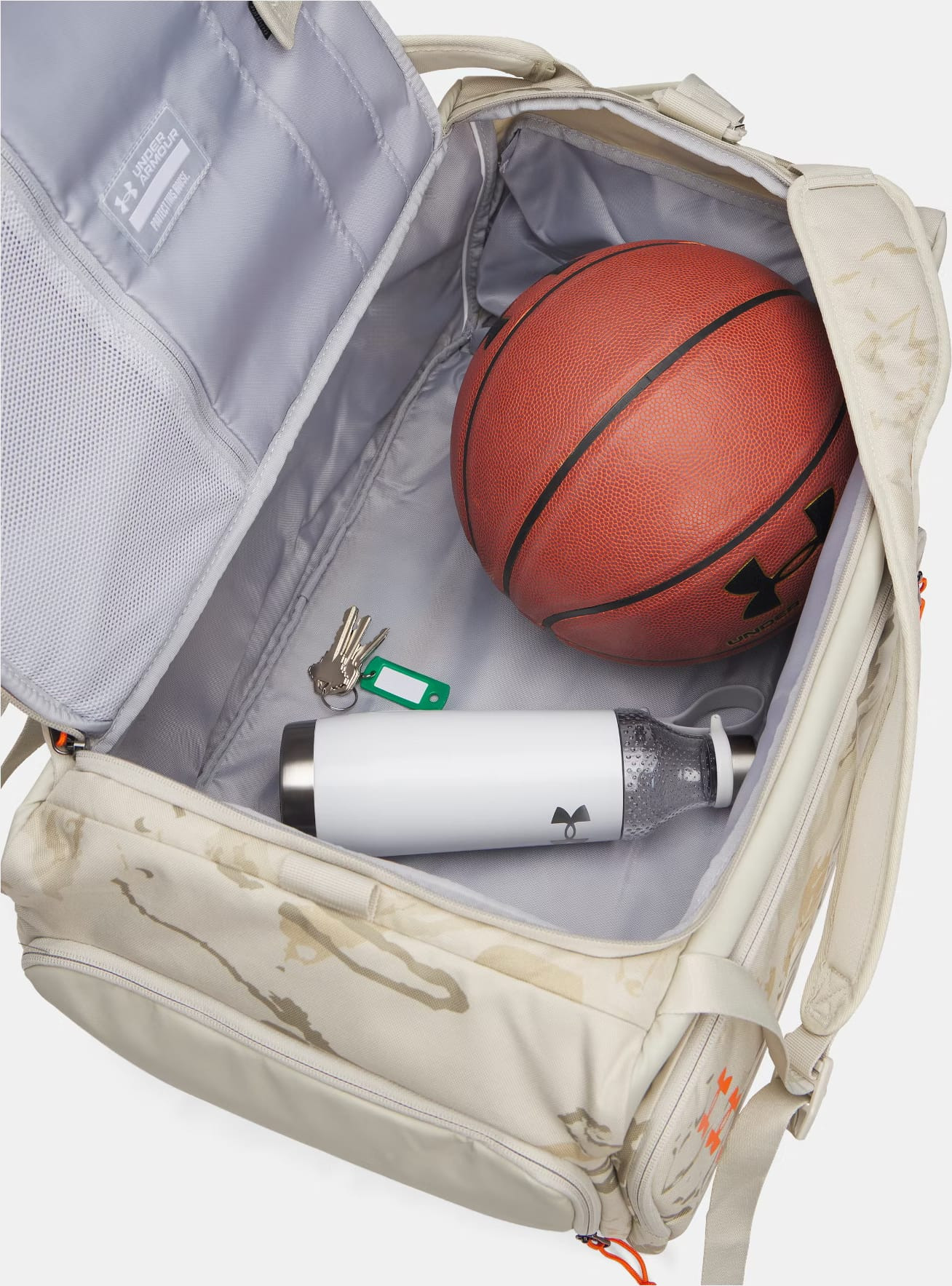 Сумка Under Armour Contain Duo MD BP Duffle 50L бежевий 60 x 47 x 30 см (1381919-289) 1381919-289