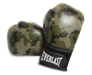 Рукавиці боксерські Everlast SPARK TRAINING GLOVE чорний, коричневий Уні 16 унцій P00002416