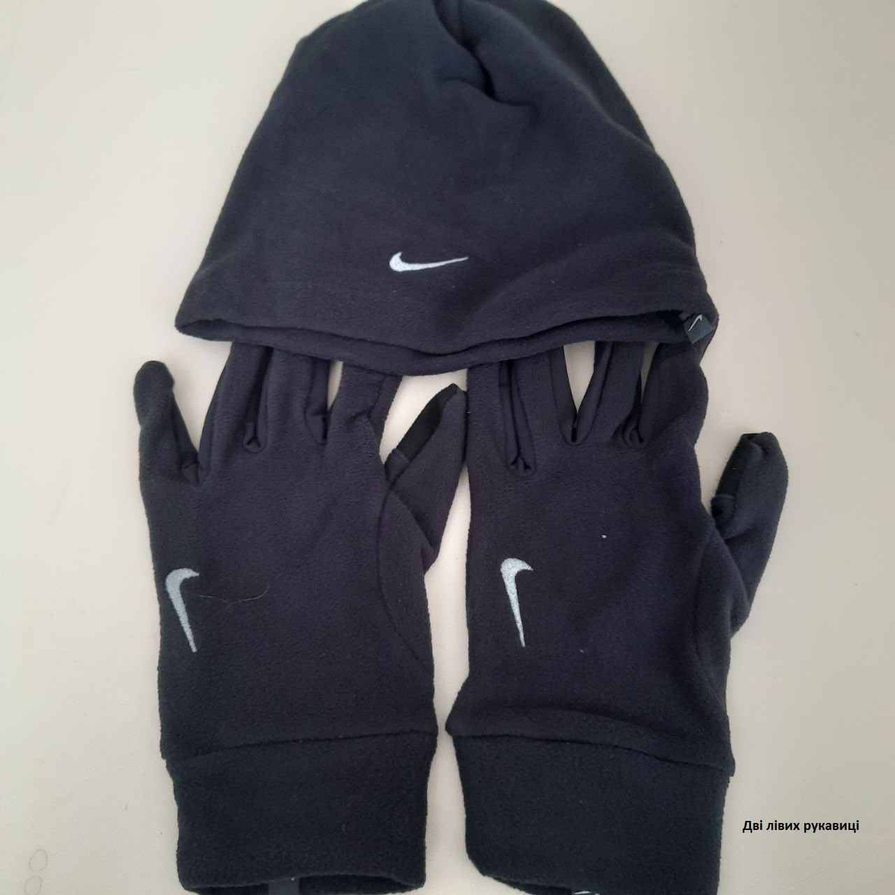 Комплект шапка та рукавиці Nike (Клас А) N.100.2578.082-R