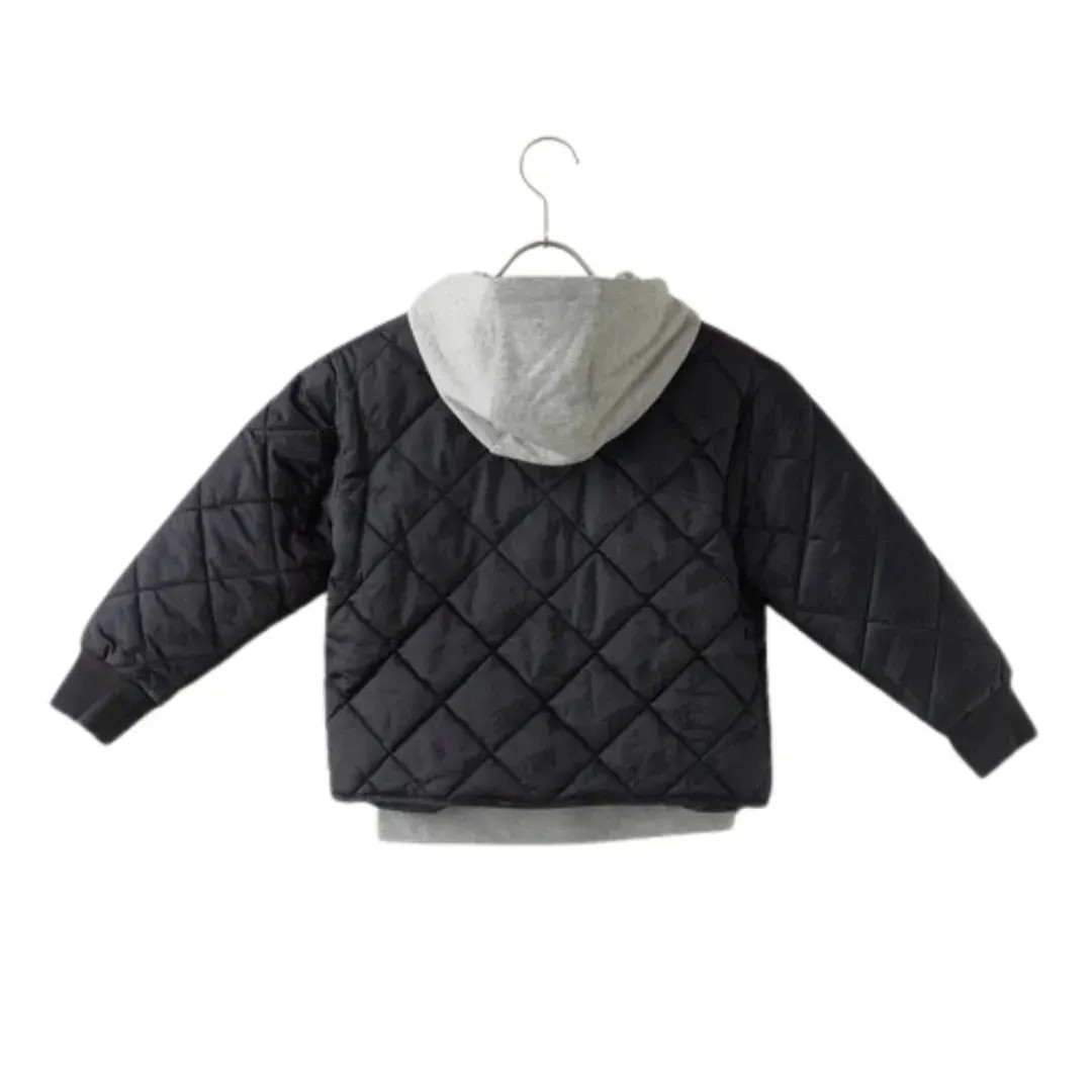 Куртка дитяча Nike Fleece Hooded Quilt Jacket 86N071-023