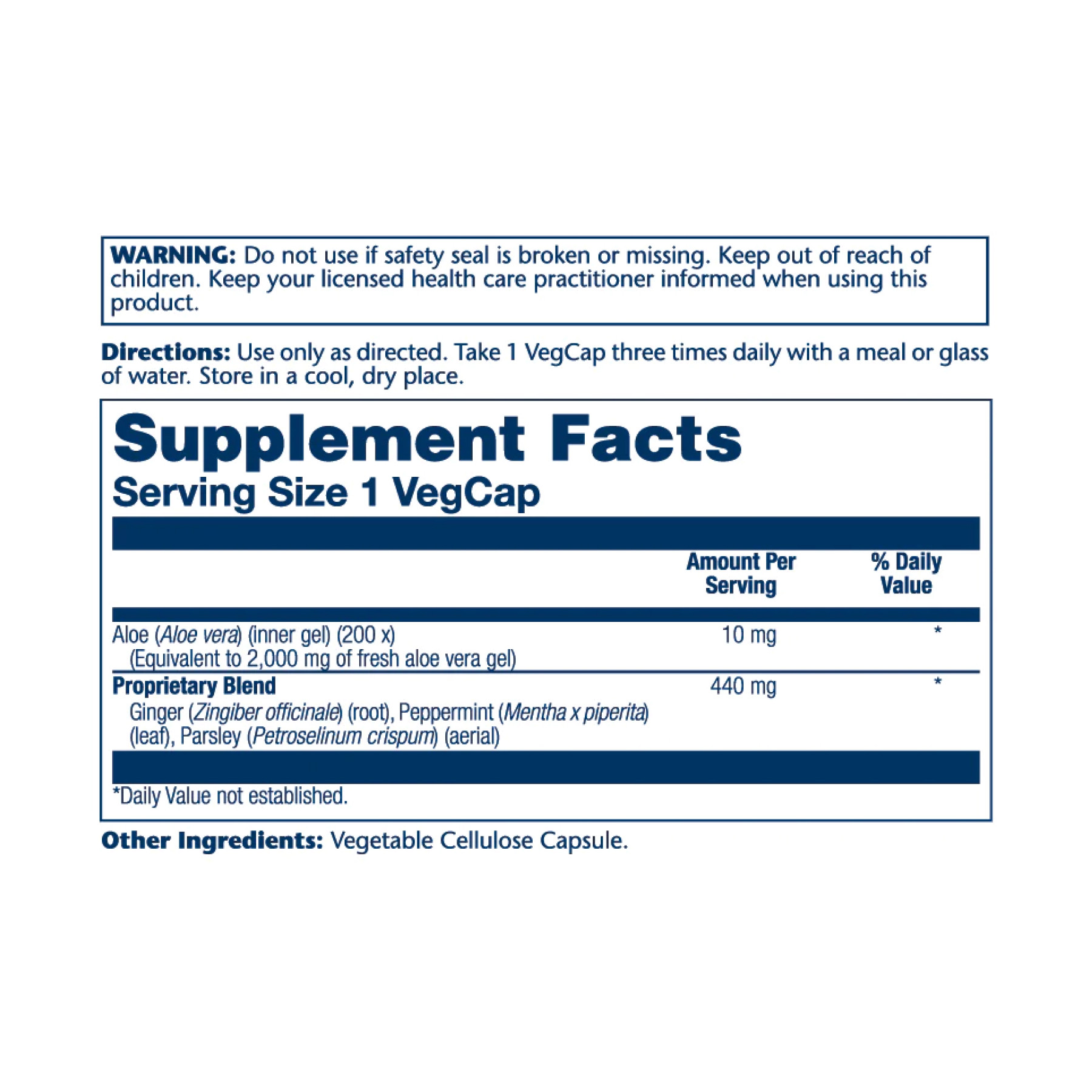 Капсули Solaray Aloe Vera Gel 2000mg - 100 vcaps 2023-10-2124