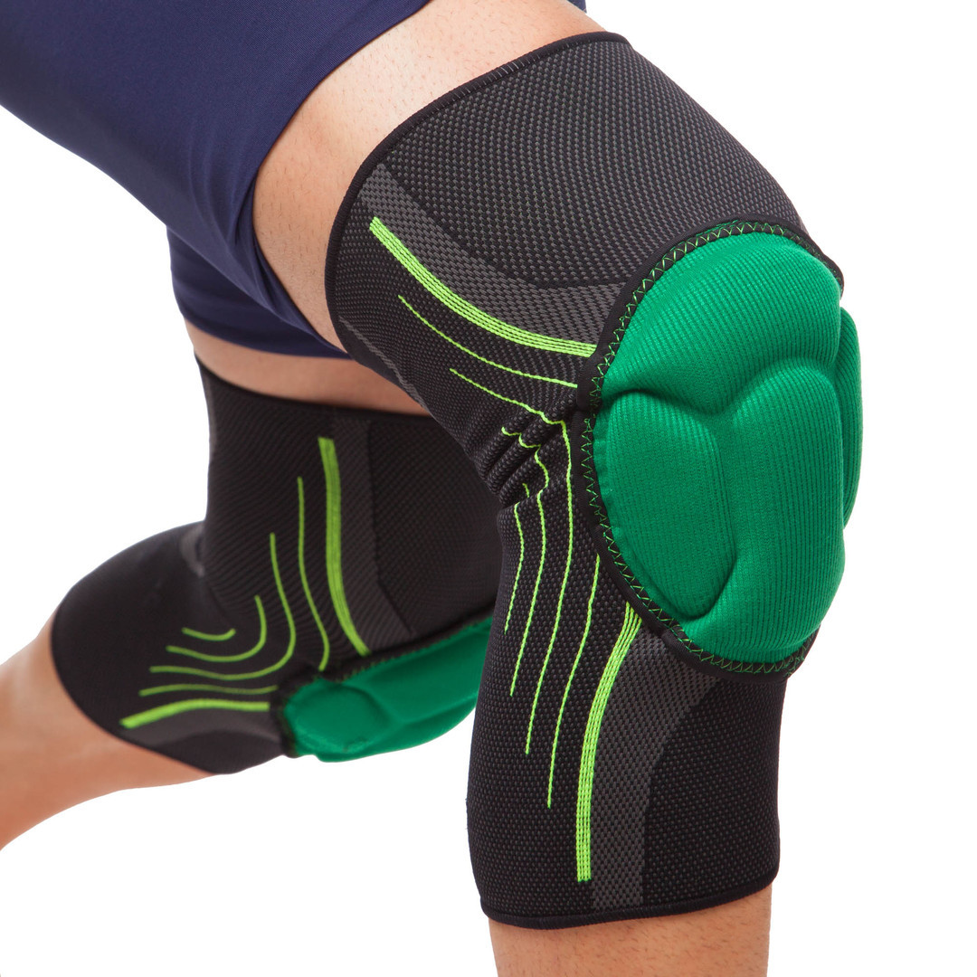 Наколінник для волейболу компресійний MUTE 2шт MT-302-1-BG MT-302-1-BG