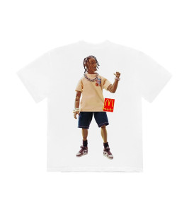 Футболка Travis Scott белая картошка TRAVIS SCOTT X MCDONALD'S