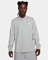 Кофта Nike Club Longsleeve-Polo Grey FQ3417-063