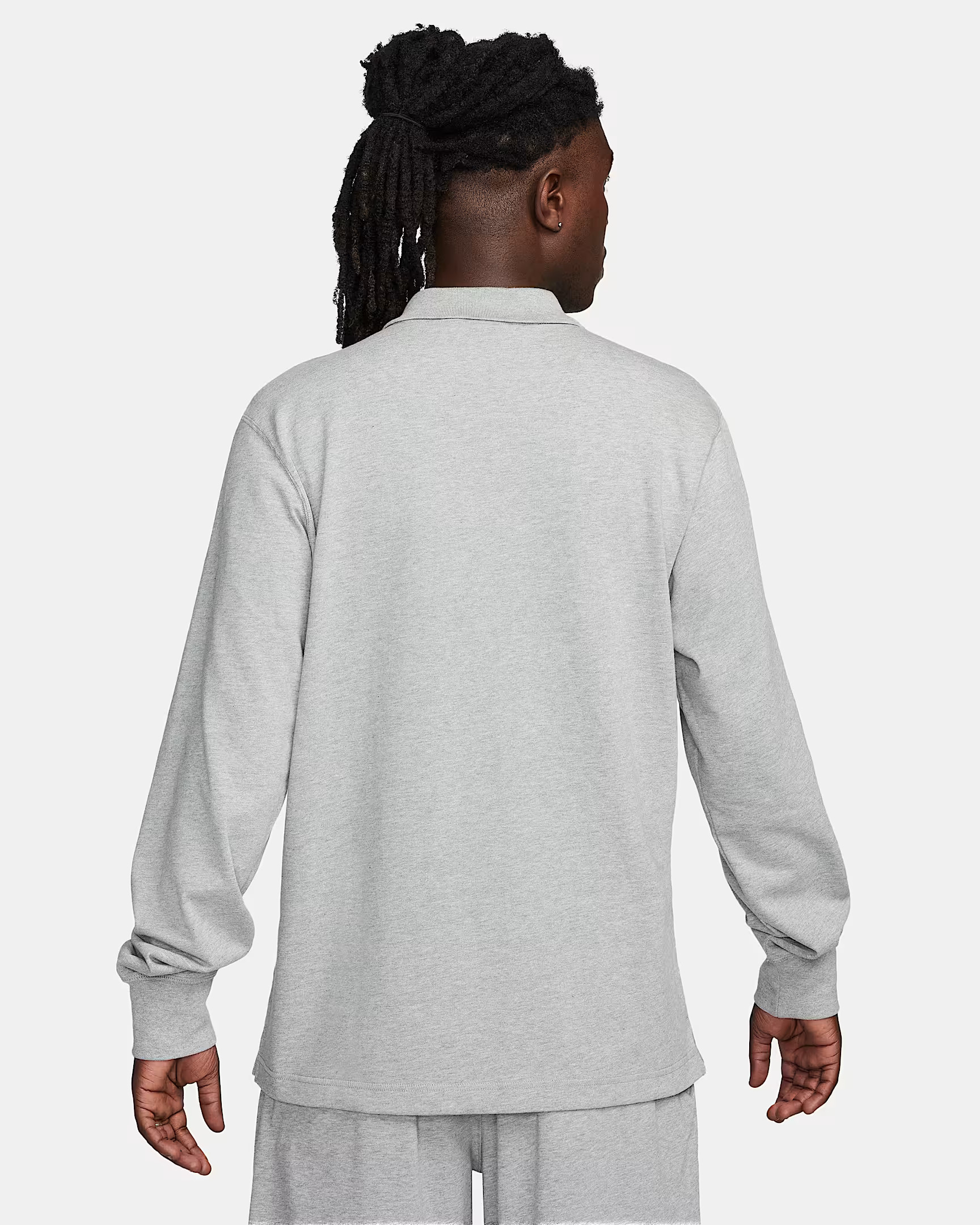 Кофта Nike Club Longsleeve-Polo Grey FQ3417-063