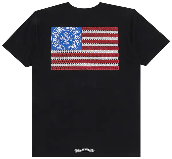 Футболка Chrome Hearts American Flag T-Shirt 'Black' 1383 100000103AFTS-BLAC