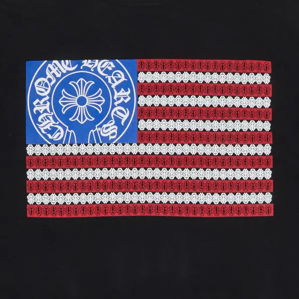 Футболка Chrome Hearts American Flag T-Shirt 'Black' 1383 100000103AFTS-BLAC