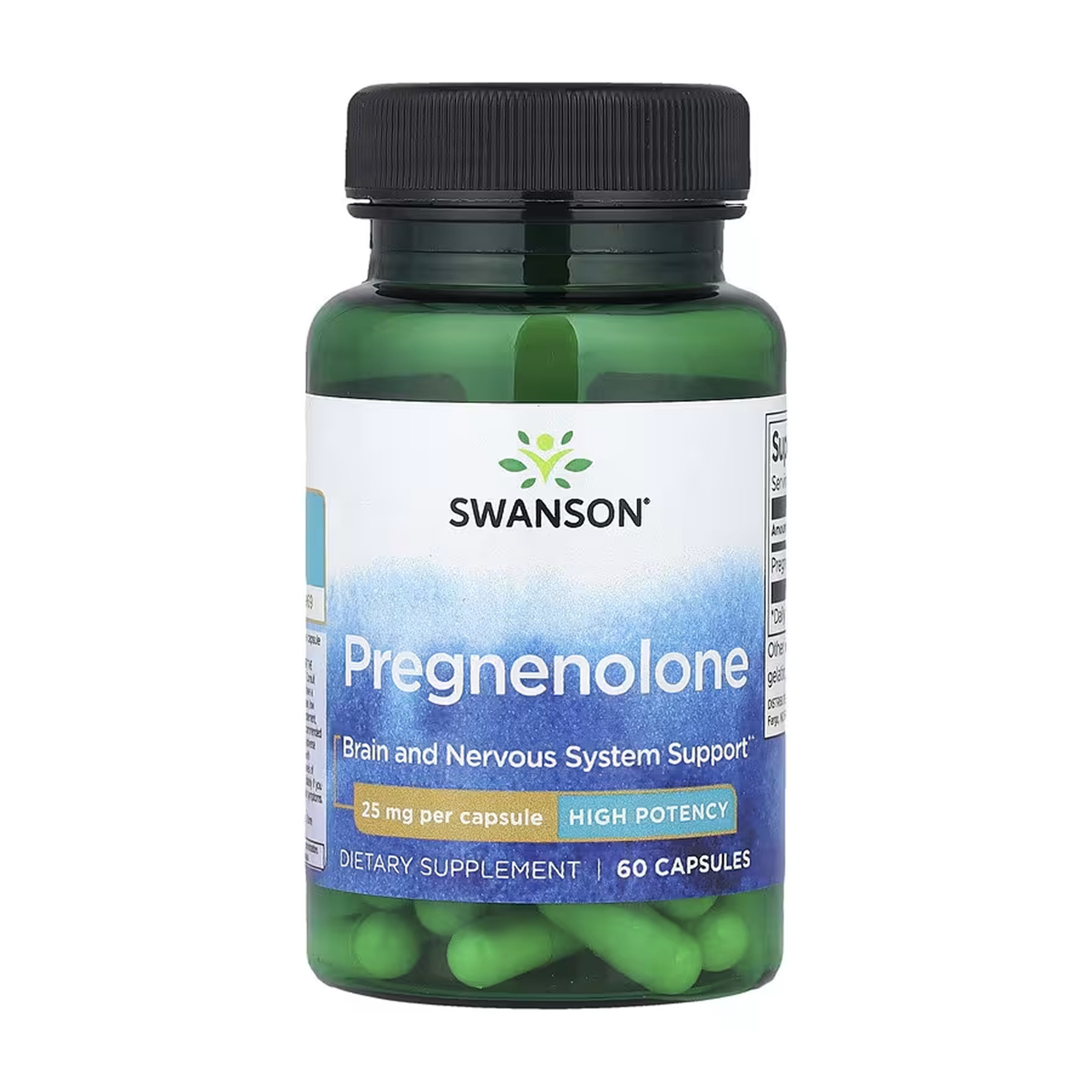 Капсули Swanson Pregnenolone High Potency 25 mg - 60 caps 2023-10-6662