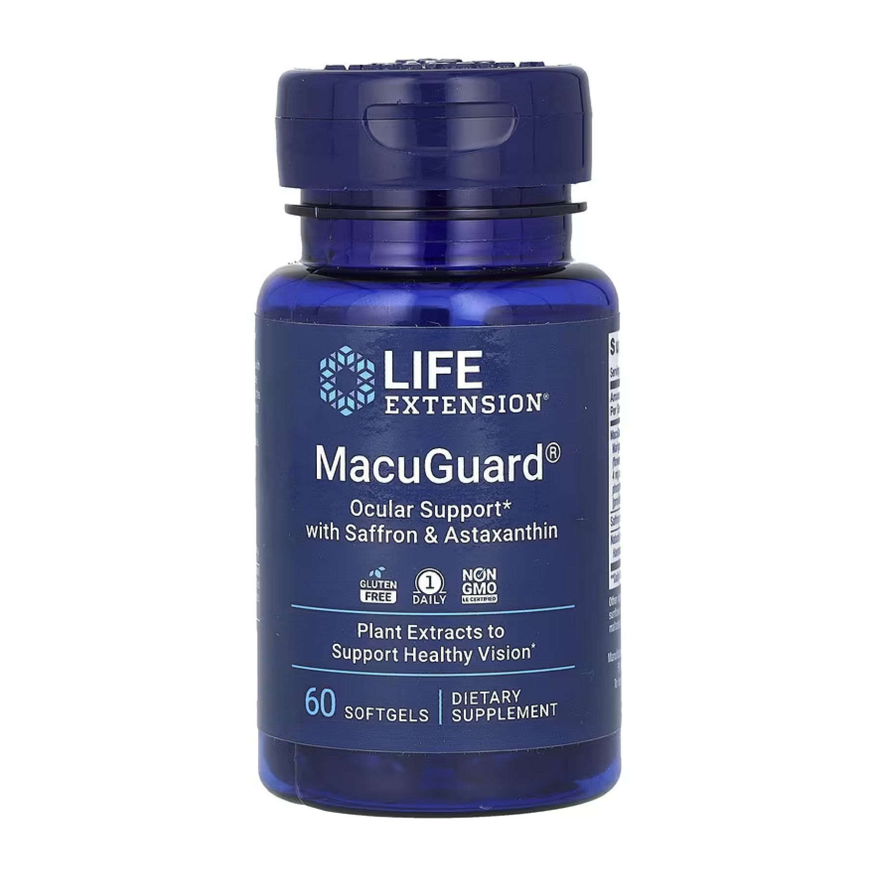 Софт гелеві капсули Life Extension MacuGuard® Ocular Support with Saffron & Astaxanthin - 60 softgel 2023-10-5134