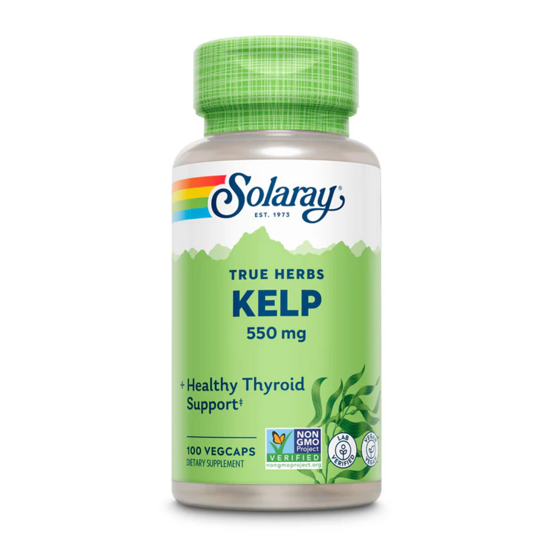 Капсули Solaray Kelp Seaweed 550mg - 100 vcaps 2023-10-4422