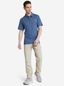 Поло чоловіче Tech Trail 1768701CLB-479 Columbia XXL (56) Синій 1768701CLB-479