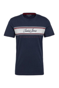 Футболка JJLEO TEE SS 12200239-Navy Blazer-Fit:Standard Fit Jack&Jones L Темно-синій 12200239-NAVY BLAZER-FIT: