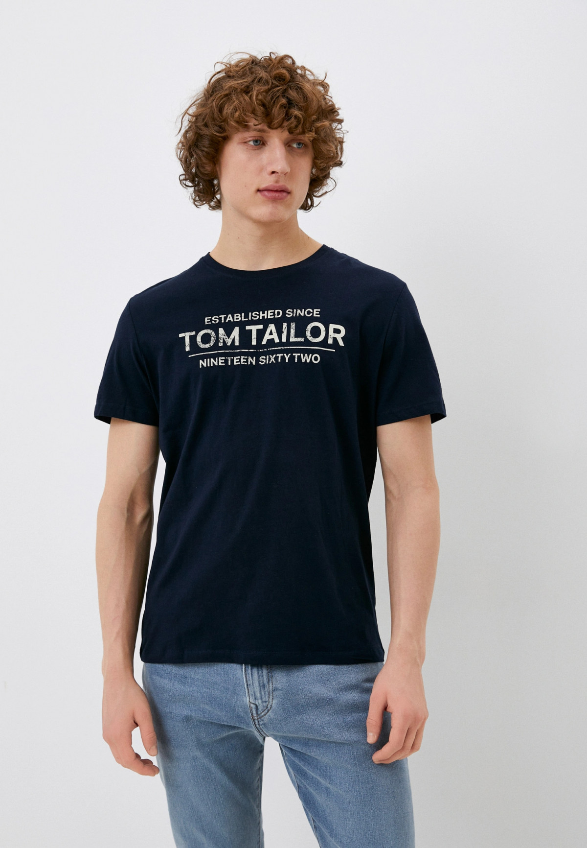 Футболка 1031877-10302 Tom Tailor L Темно-синій 1031877-10302