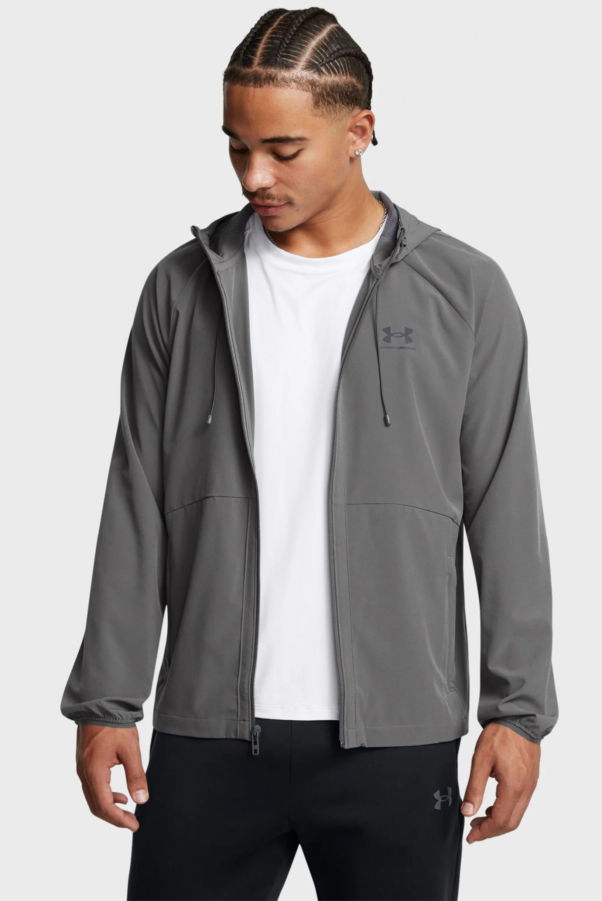 Куртка UA Vibe Woven Jacket 6003001-025 Under Armour L Сірий 6003001-025