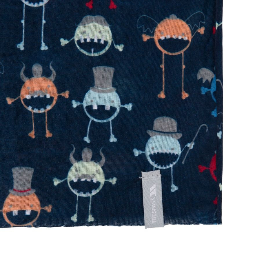 Баф MONSTERBALL - KIDS FACE COVERING UCHSSCTR0001-NAVY MONSTER PRINT Trespass TU Темно-синій UCHSSCTR0001-NAVY MONSTER