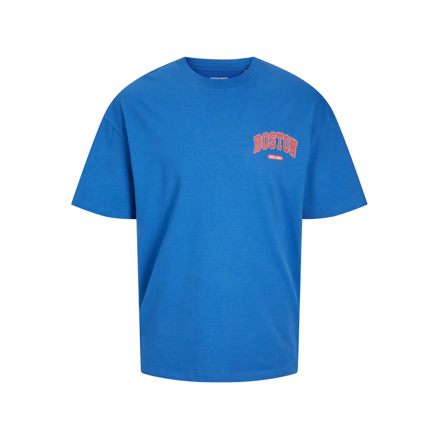 Футболка Jack & Jones JJEBRADLEY VARSITY BACK TEE SS O-NECK 12270056-NauticalBlue