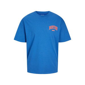 Футболка Jack & Jones JJEBRADLEY VARSITY BACK TEE SS O-NECK 12270056-NauticalBlue