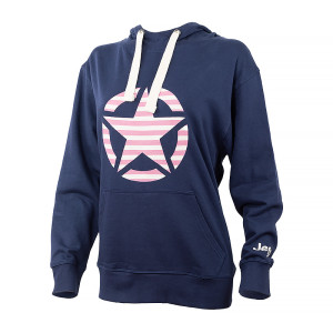 Худі JEEP HOODED OVERSIZE SWEATSHIRT STAR Striped Print O102608-A184