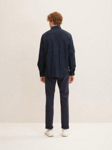 Сорочка paisley printed shirt 1032352-30549 Tom Tailor L Темно-синій 1032352-30549