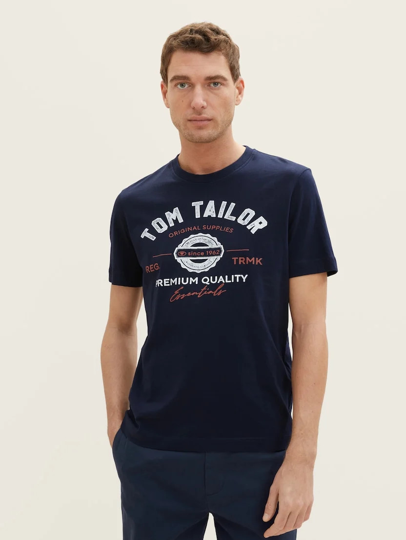 Футболка 1037735-10668 Tom Tailor L Темно-синій 1037735-10668
