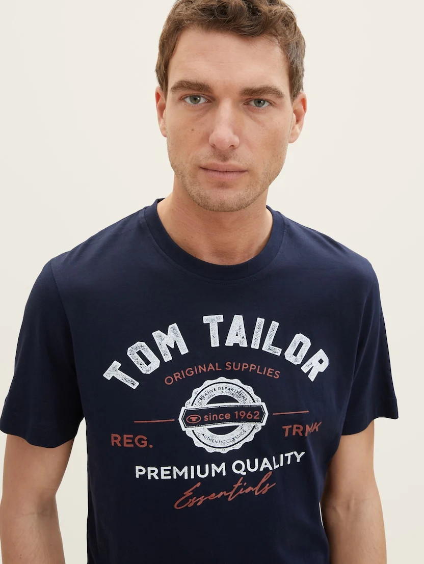 Футболка 1037735-10668 Tom Tailor L Темно-синій 1037735-10668