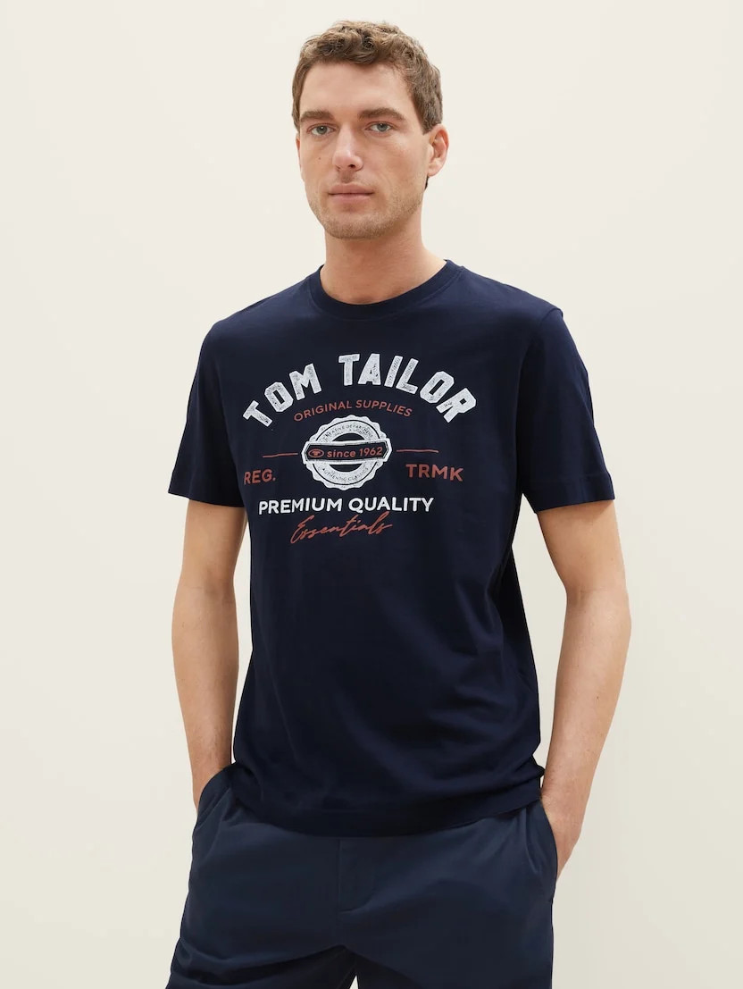 Футболка 1037735-10668 Tom Tailor L Темно-синій 1037735-10668
