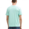 Футболка Printed T-shirt 1045773-37105 Tom Tailor L Бірюзовий 1045773-37105