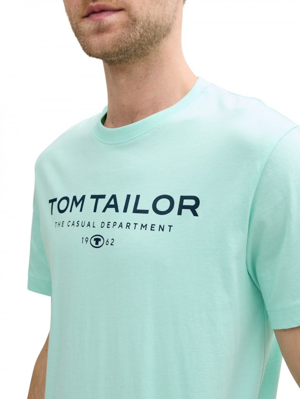 Футболка Printed T-shirt 1045773-37105 Tom Tailor L Бірюзовий 1045773-37105