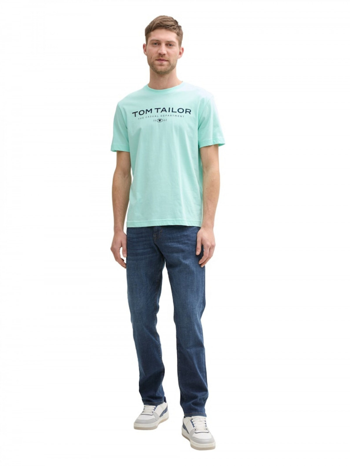 Футболка Printed T-shirt 1045773-37105 Tom Tailor L Бірюзовий 1045773-37105