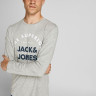 Футболка з довгими рукавами JJHERRO TEE LS CREW NECK 12188712-Light Grey Melange-Fit:REG Jack&Jones 12188712-LIGHT GREY MELAN