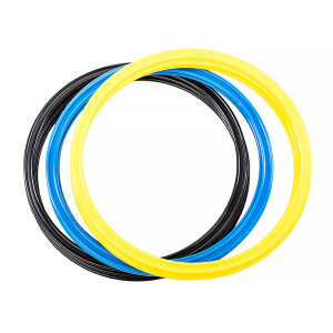 Кільця спортивні 12 шт (4 Жовті+4 Сині+4 Чорні) AVK3-739-463-001