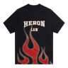 Футболка HERON PRESTON Heron Law Flames T-Shirt 'Black' HMAA032S23JER0071025