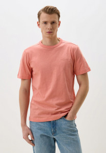 Футболка Basic cotton T-shirt 1045627-12642 Tom Tailor L Кораловий 1045627-12642