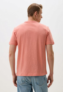 Футболка Basic cotton T-shirt 1045627-12642 Tom Tailor L Кораловий 1045627-12642