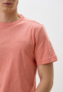 Футболка Basic cotton T-shirt 1045627-12642 Tom Tailor L Кораловий 1045627-12642