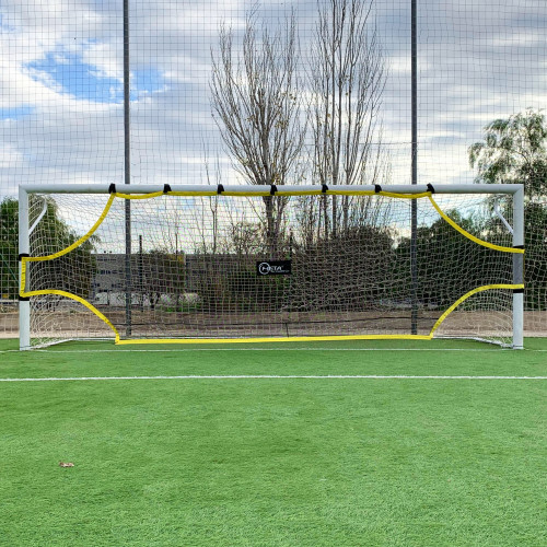 Екран для футбольних воріт Meta Target Shot 6*2 m жовтий, чорний, білий Уні 600х200 см 2052500510
