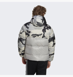Пуховик Adidas Down Regen Camo Hooded Puffer Jacket Grey HK5030