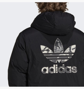 Пуховик Adidas Down Regen Camo Hooded Puffer Jacket Grey HK5030