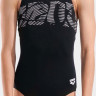 Купальник закритий для дівчат Arena GRAPHIC SWIMSUIT V BACK чорний, білий 128 см 006680-501